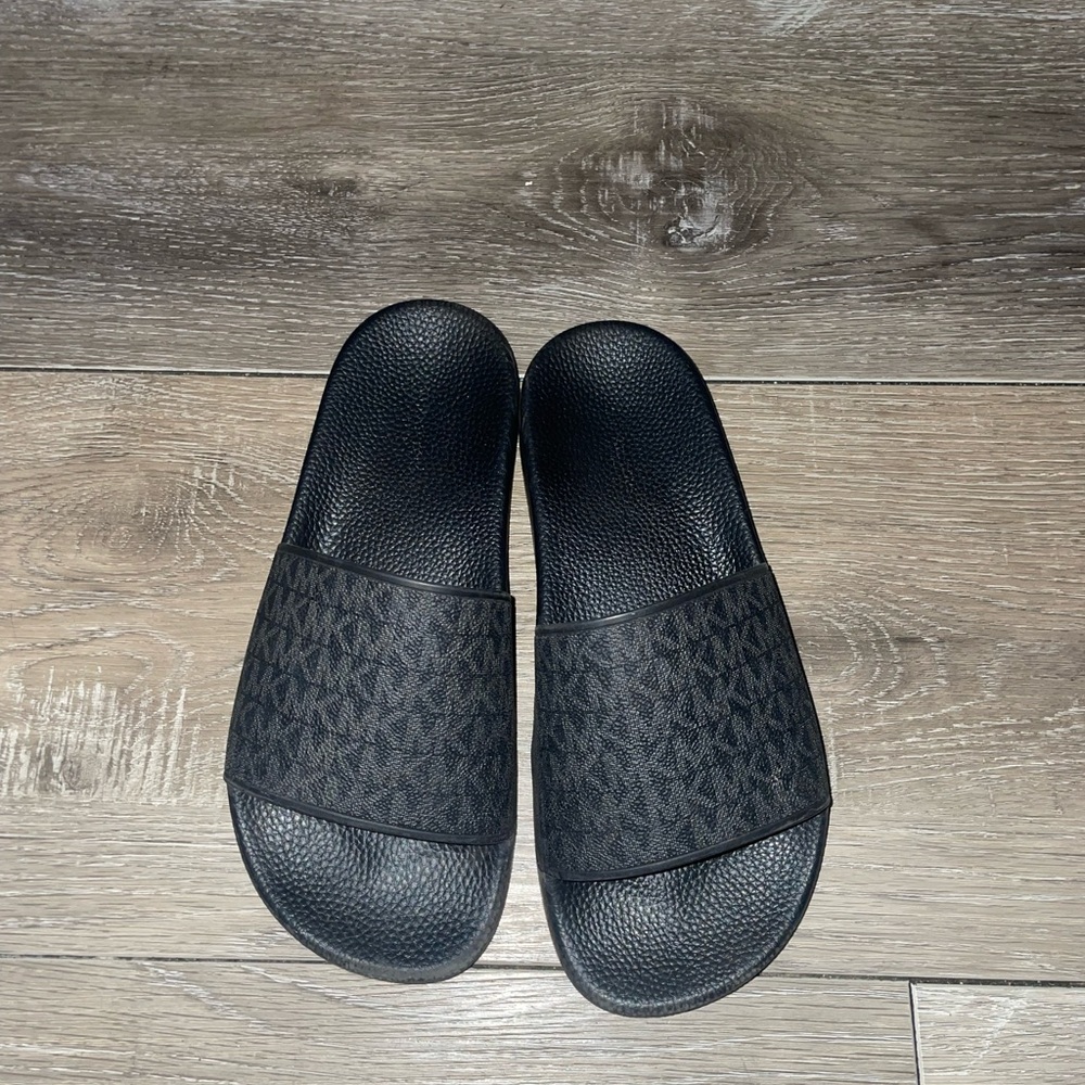 Michael Kors Black Slide Sandals